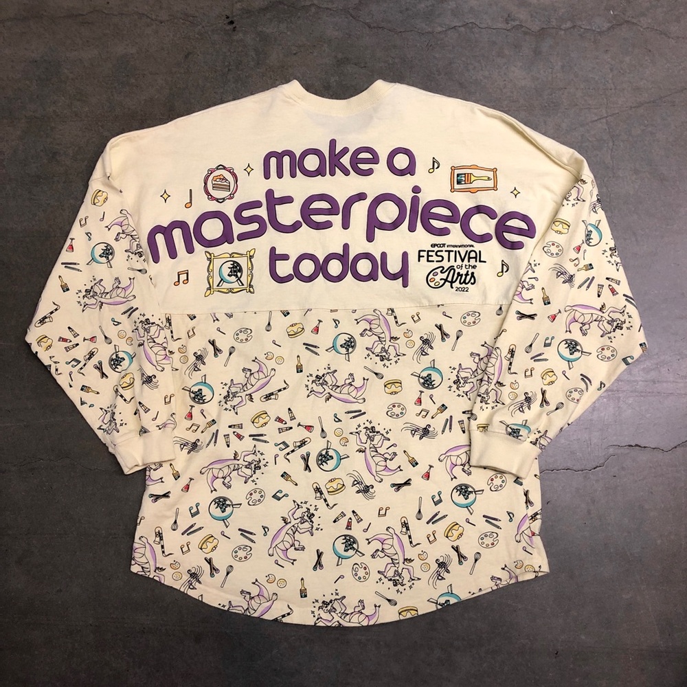 2022 Spirit Jersey x Disney Parks Epcot Festival Of The Arts Figment Shirt Large
